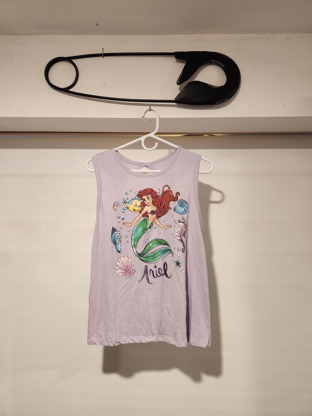 Ariel Sleeveless Graphic Tank Top for Women- Light Purple